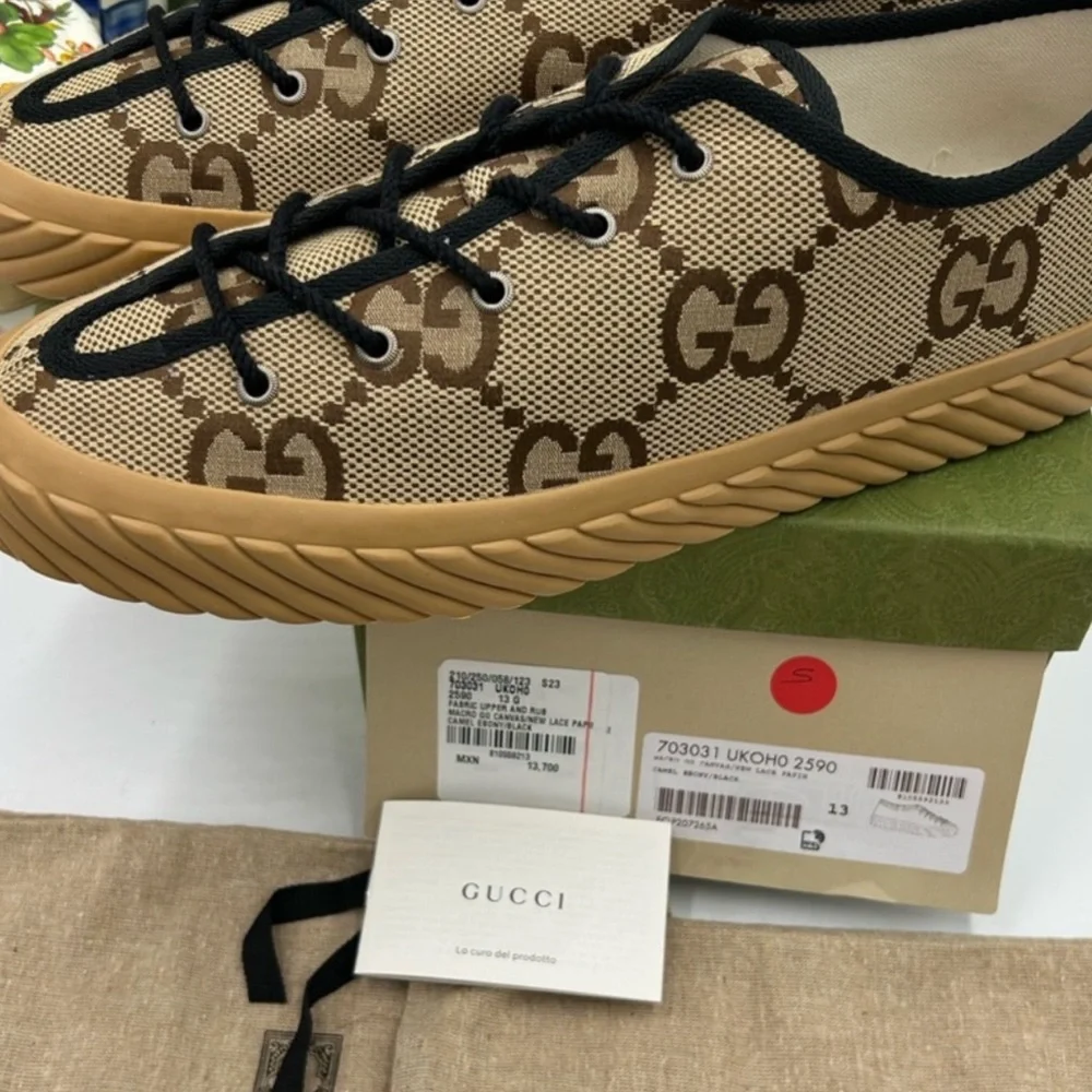 Men's Gucci Jumbo GG low top sneakers . Size 13 - Picture 4 of 7